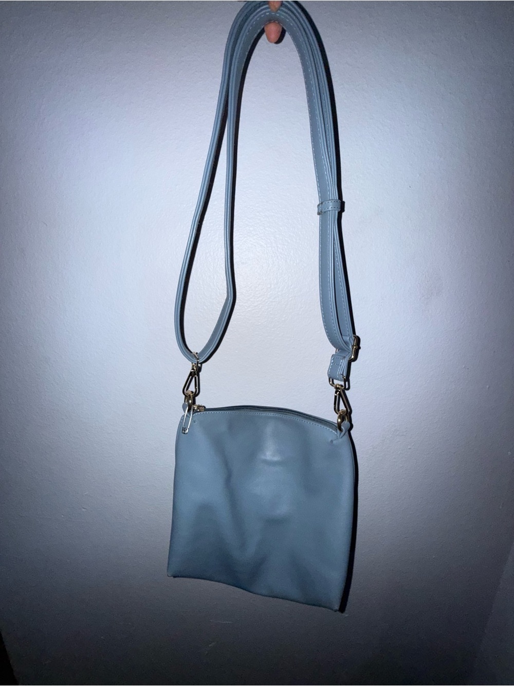 Everyday Crossbody Bag in Light Blue - Minimalist Women's Shoulder Bag
